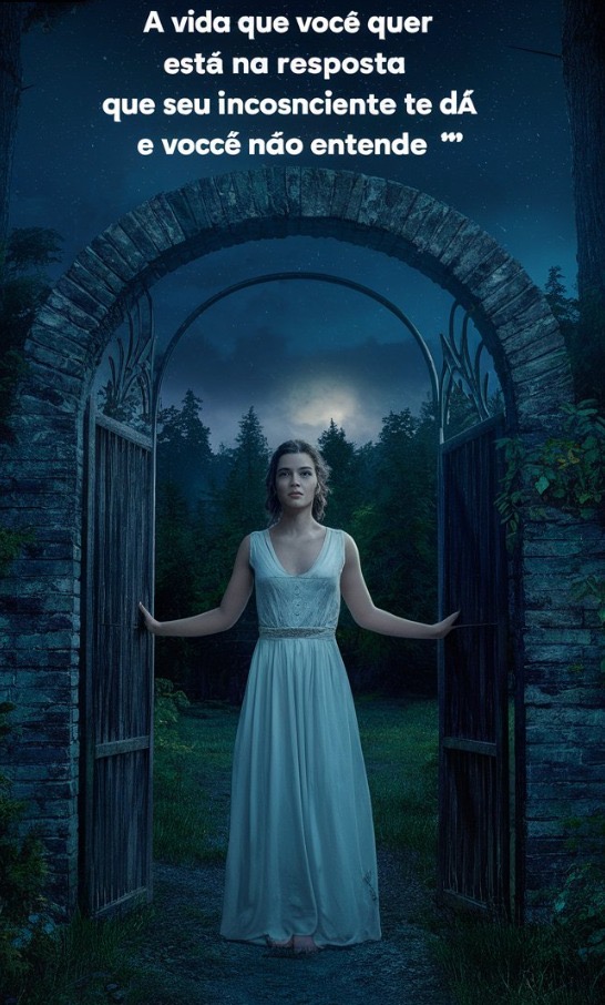 Artemis abrindo o portal da floresta do inconsciente para você